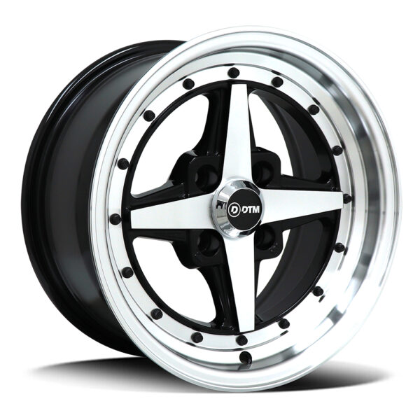 DTM Old-Skool 9655 | Old Skool-Vii BLACK POLISH 14x7 4x100 10P