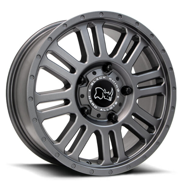 Black Rhino Yellowstone Matt Gunmetal 18x8 5x130 48P