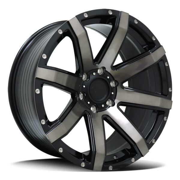DTM Hd Stiletto Concave SATIN BLACK 20x9.5 6x114 15P