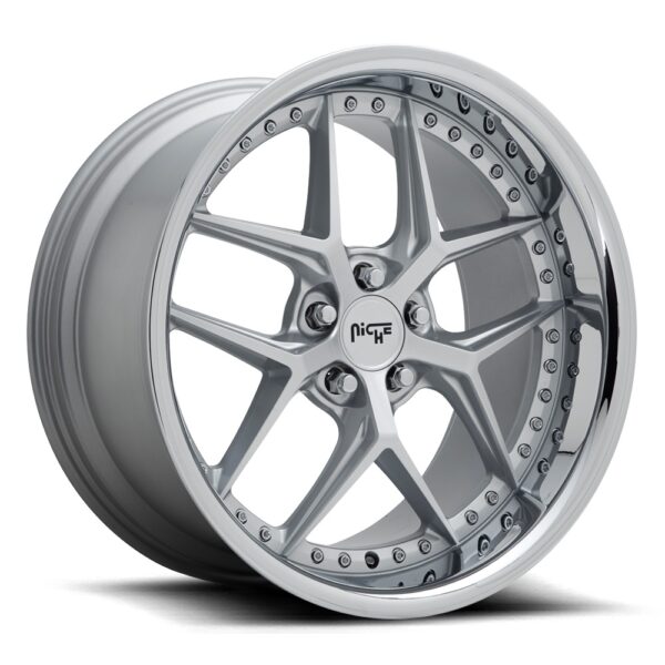 Niche M225 | Vice SILVER CHROME 20x10.5 5x114 40P
