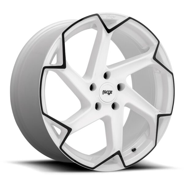 Niche M257 | Flash WHITE BLACK 20x9 5x120 35P
