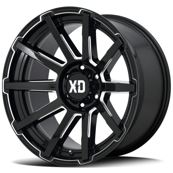 KMC Xd XD847 | Outbreak BLACK MILLED 20x9 6x114 30P