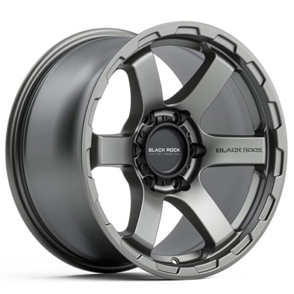 Black Rock Grip SATIN GUNMETAL GREY 17x9 6x114.3 25PP