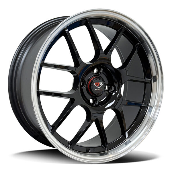 Diezel STW1185 BLACK MACHINED LIP 17x7.5 4x100 33P