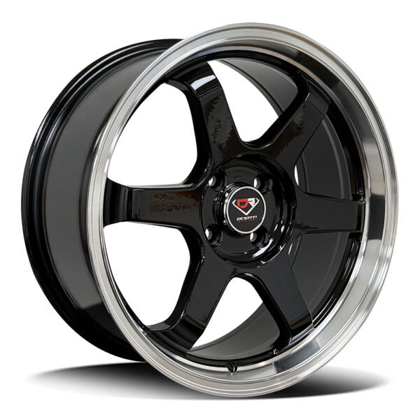 Diezel STW496 BLACK MACHINED LIP 17x7.5 4x100 35P