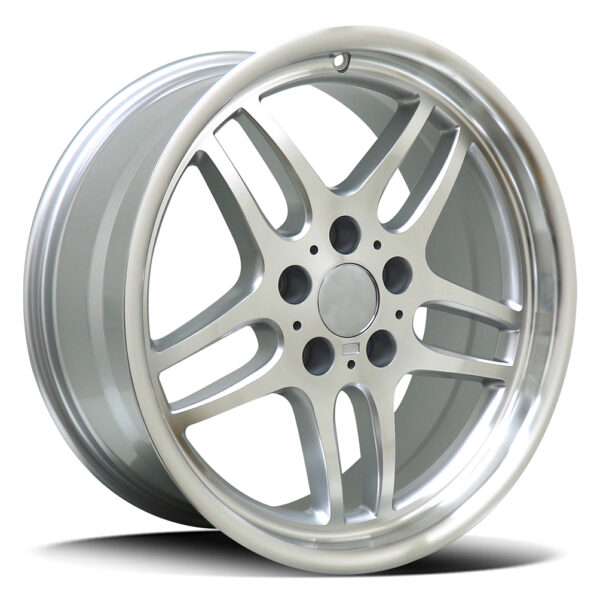 REPLICA BMW | MINI 734 | M5 SILVER MACHINED FACE 18x9.5 5x120 25P