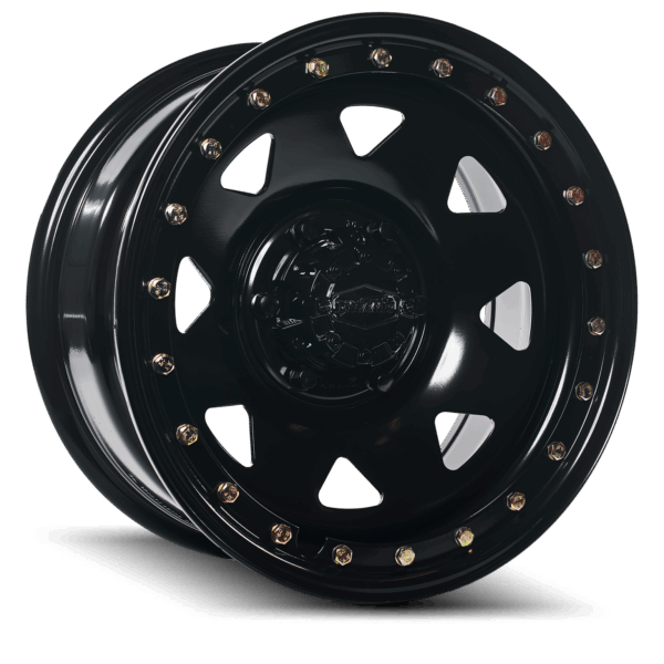 Dynamic Steel Imitation Beadlock Black Sunraysia 16x8 6x139.7 ET0