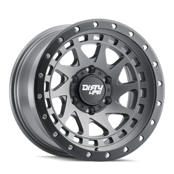 Dirty Life Enigma Pro Satin Graphite Black Lip 17x9 6x139.7 ET10