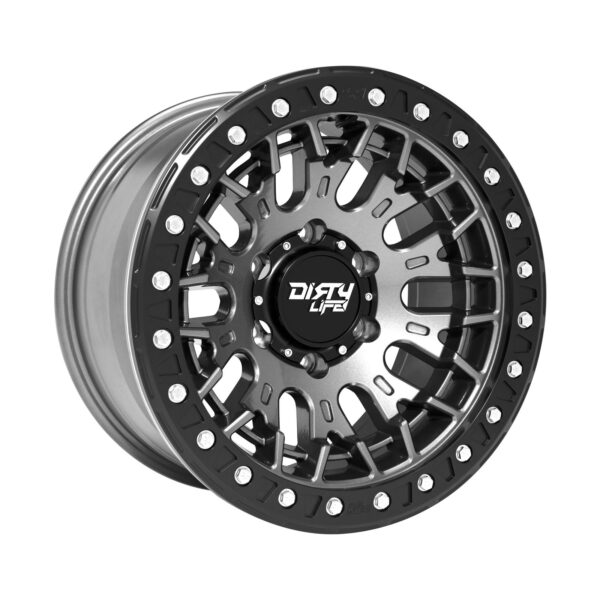 Dirty Life Dual Tek DT3 Gloss Metallic Graphite 17x9 6x139.7 ET25