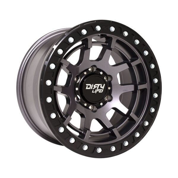 Dirty Life Dual Tek DT4 Gloss Metallic Graphite 17x9 6x139.7 ET25