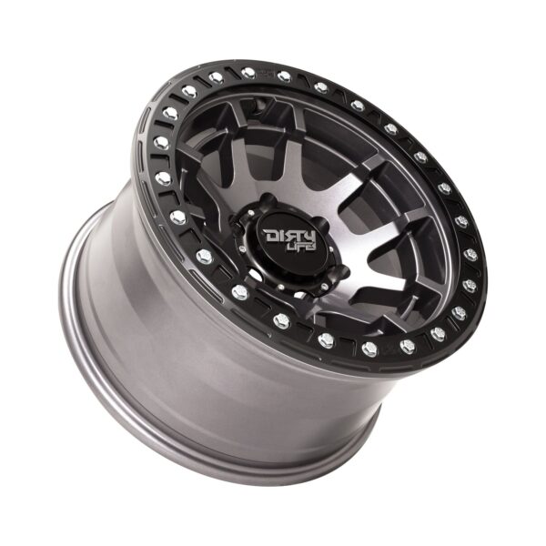 Dirty Life Dual Tek DT4 Gloss Metallic Graphite 17x9 6x139.7 ET25 - Image 3