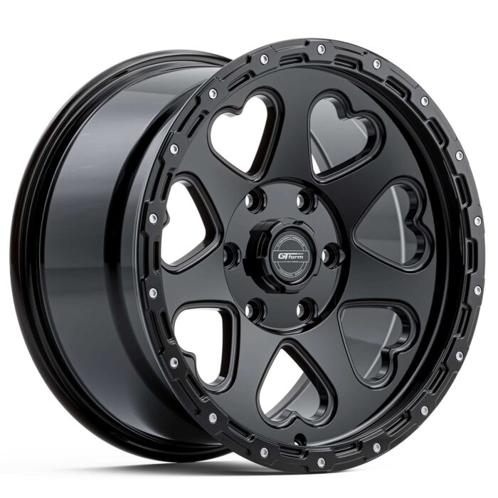 GT Form Hearts SUV Gloss Black 17x9 5x127 ET20