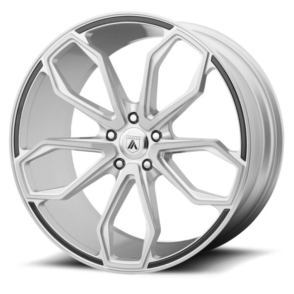 Asanti ABL-19 | Athena Silver Brush Face 22x10.5 5x114 ET35
