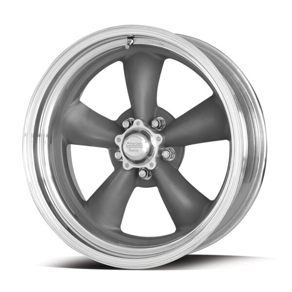 American Racing Classic VN215 | Torq Thrust-Ii Grey Polish Lip 15x8 5x114 ET-18