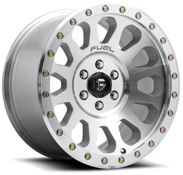 Fuel D647 | Vector Machined Clear Coat 18x9 6x139 ET1