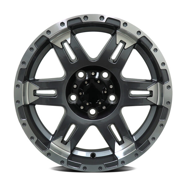 Diezel 3525 Gloss Gunmetal Machined 13x5 5x114.3 ET0 - Image 2