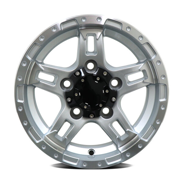 Diezel 3525 Gloss Silver Machined 12x4 5x114.3 ET0 - Image 2