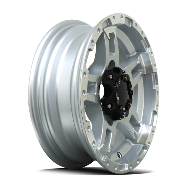 Diezel 3525 Gloss Silver Machined 12x4 5x114.3 ET0 - Image 3