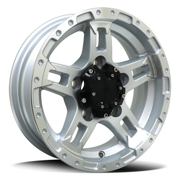 Diezel 3525 Gloss Silver Machined 12x4 5x114.3 ET0