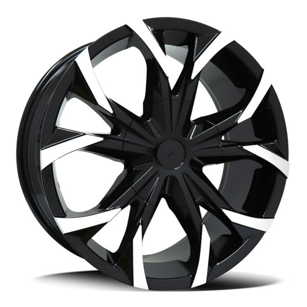 Diezel 6856 Satin Black Polished Face 18x8 5x160 ET45