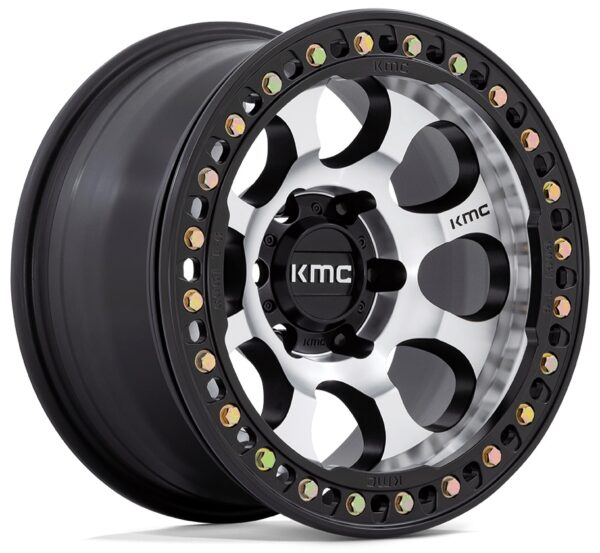 KMC KM237 | Riot Beadlock Machined Face Black Lip 17x9 6x139.7 ET-12