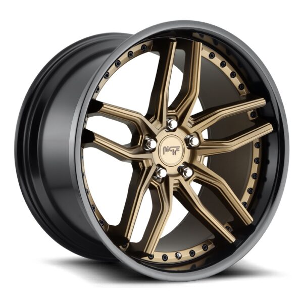 Niche M195 | Methos Bronze With Black Lip 20x10.5 5x114.3 ET40