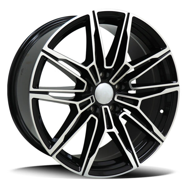 REPLICA BMW | MINI 7106 | M4 Black Machined Face 19x8 5x112 ET28