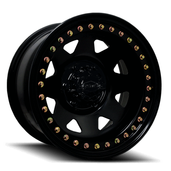 Dynamic Steel Genuine Beadlock Black Sunraysia 17x8 6x139.7 ET-22