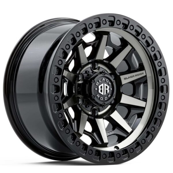 Black Rock Cage Gloss Black Tinted 18x9 6x139.7 ET18