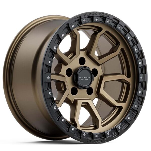 Black Rock Cobra 5S Dark Bronze Black Ring 17x9 5x139.7 ET0