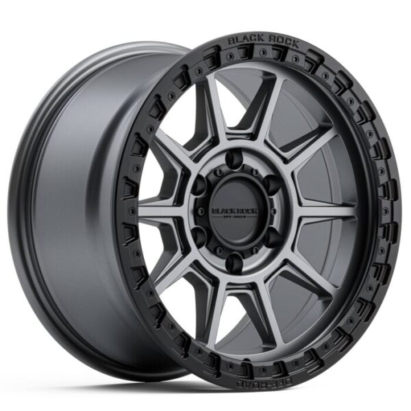 Black Rock Gunner Gunmetal Grey Black Ring 18x9 6x139.7 ET20