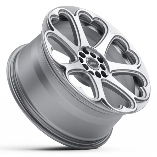 GT Form Hearts Silver Machined 18x8.5 5x114.3 ET40 - Image 2