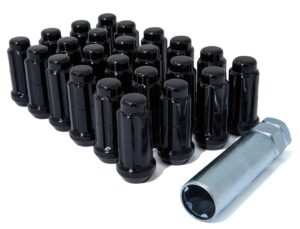 DTM GORILLA SLINE SET BLACK M14X2.00 6LUG 50mm(20) 24K+KEY