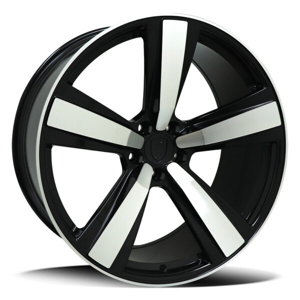 Replica Porsche 8610 Black Machined Face 21x10 5x112 ET19