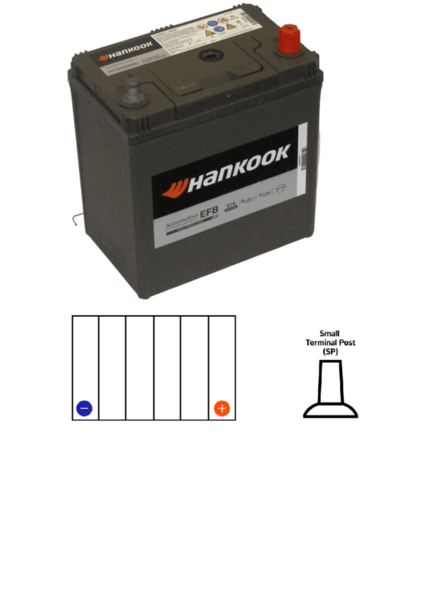 Hankook EFB SEM42(55B20L) 420CCA 40CAP