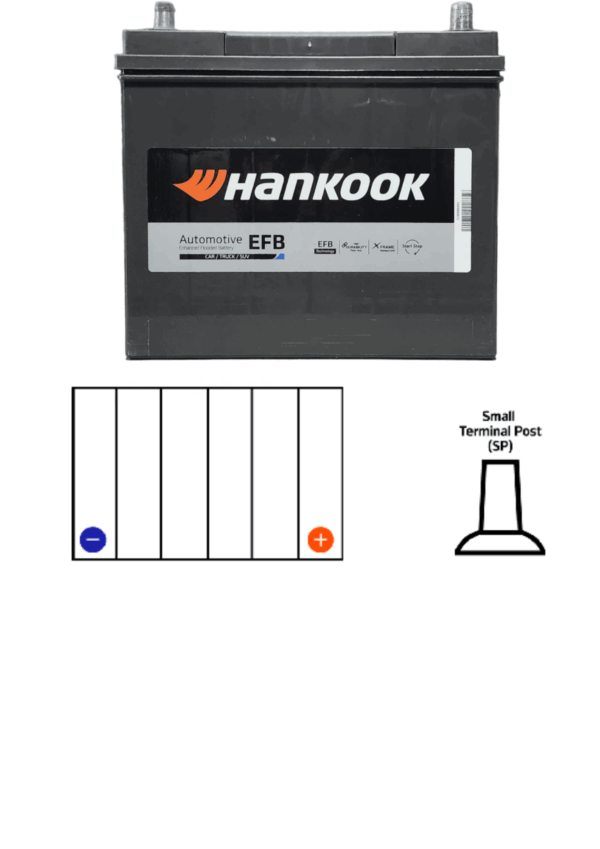 Hankook EFB SEN55(70B24L) 460CCA 45CAP